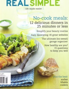 Real Simple August 2007
