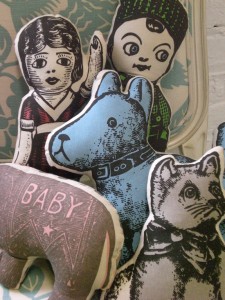 Thomas Paul Vintage Toys Pillows