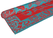 Duo Tone Floormat in Red/Turquoise