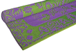 Duo Tone Floormat in Purple/Lime