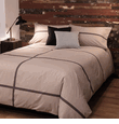 Tatami Taupe Duvet Cover
