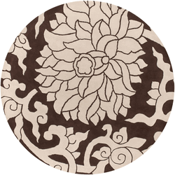 Blossom Rug in Chocolate - Click to enlarge