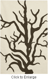 Coral Rug in Cream & Brown
