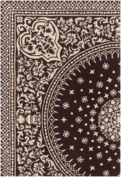 Souk Rug in Chocolate and Cream - Click to enlarge