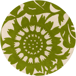 Zinnia Rug in Grass and Cream - Click to enlarge